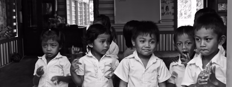 Children learning together in a classroom